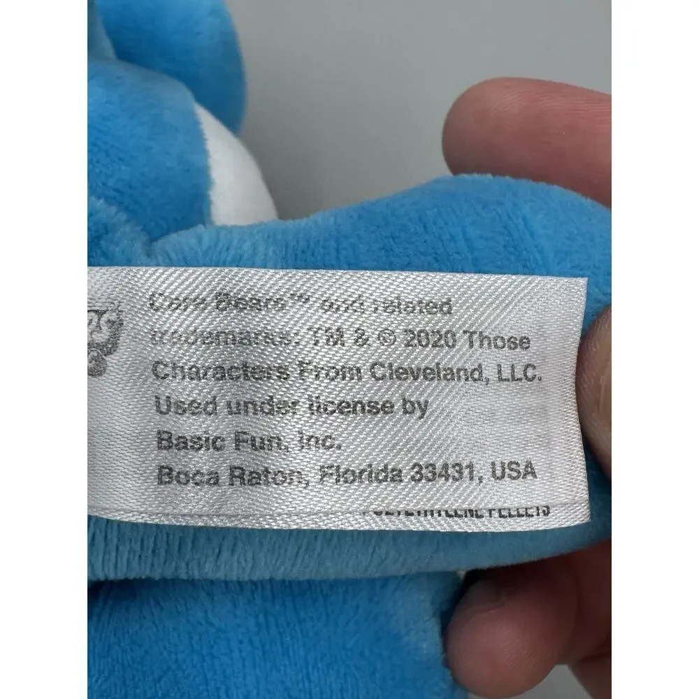 Care Bears Grumpy Bear Blue Plush Small 9” Stuffed Animal Basic Fun 2020